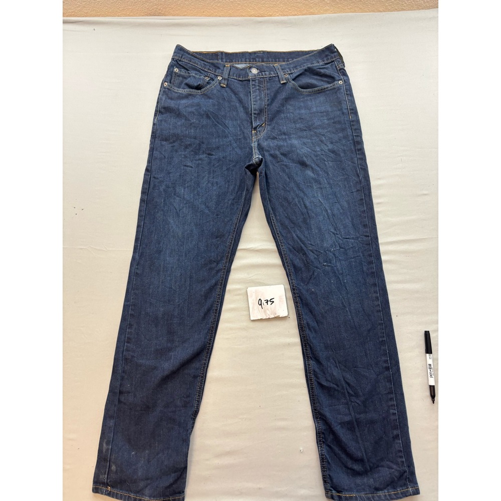 Levis 541 Athletic Taper Jeans Mens 34x32 Dark Wash Indigo Denim Pants
